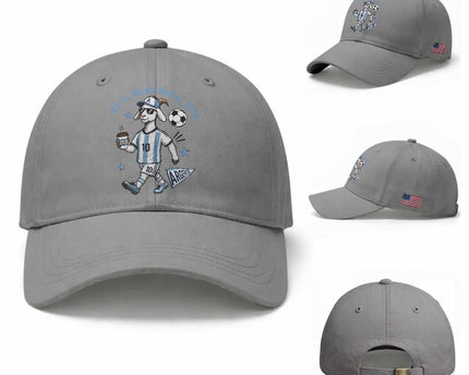 Funny Goat Football Lover Baseball Cap Off To Watch Argentina Soccer 2026