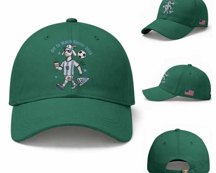 Funny Goat Football Lover Baseball Cap Off To Watch Argentina Soccer 2026
