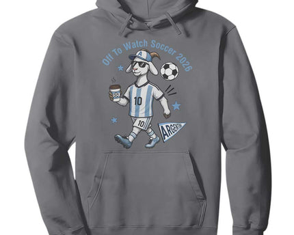 Funny Goat Football Lover Hoodie Off To Watch Argentina Soccer 2026