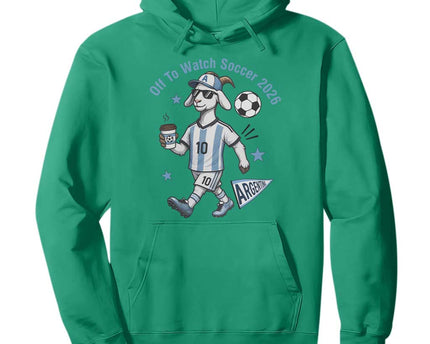 Funny Goat Football Lover Hoodie Off To Watch Argentina Soccer 2026
