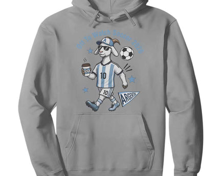 Funny Goat Football Lover Hoodie Off To Watch Argentina Soccer 2026