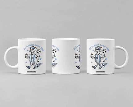 Funny Goat Football Lover Coffee Mug Off To Watch Argentina Soccer 2026