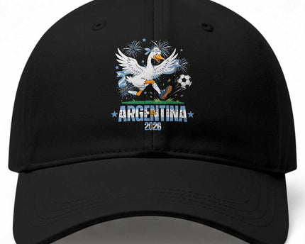 Funny Argentina Soccer Goose Baseball Cap Football Fan Graphic