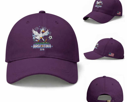 Funny Argentina Soccer Goose Baseball Cap Football Fan Graphic