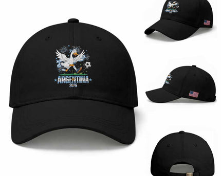 Funny Argentina Soccer Goose Baseball Cap Football Fan Graphic