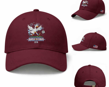 Funny Argentina Soccer Goose Baseball Cap Football Fan Graphic
