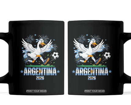 Funny Argentina Soccer Goose Coffee Mug Football Fan Graphic