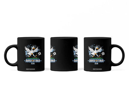 Funny Argentina Soccer Goose Coffee Mug Football Fan Graphic