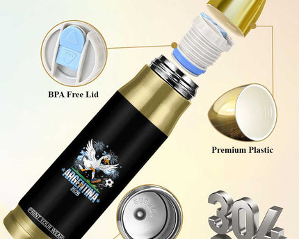 Funny Argentina Soccer Goose Bullet Tumbler Football Fan Graphic