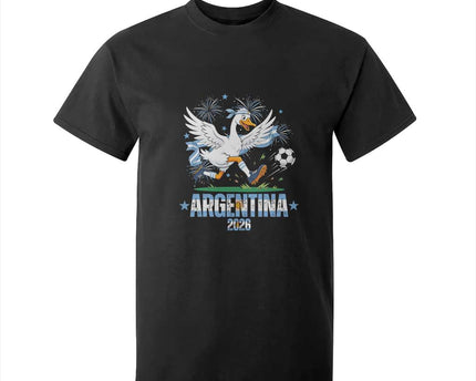 Funny Argentina Soccer Goose T-Shirt For Kid Football Fan Graphic