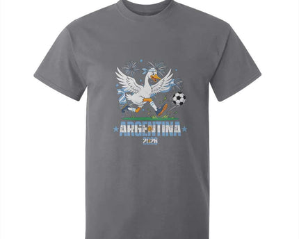 Funny Argentina Soccer Goose T-Shirt For Kid Football Fan Graphic