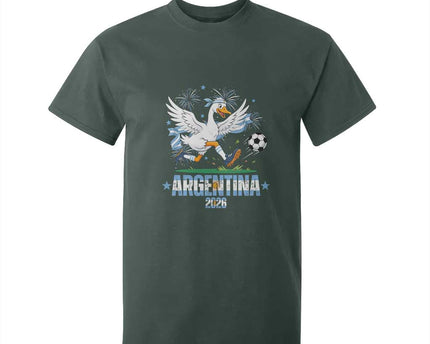 Funny Argentina Soccer Goose T-Shirt For Kid Football Fan Graphic