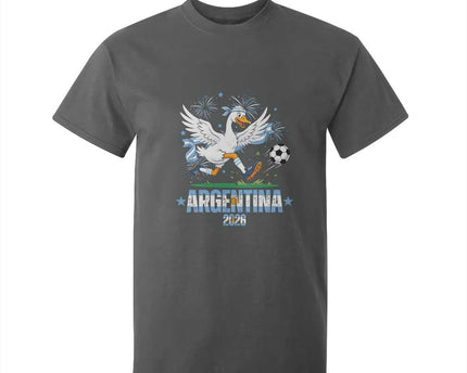 Funny Argentina Soccer Goose T-Shirt For Kid Football Fan Graphic