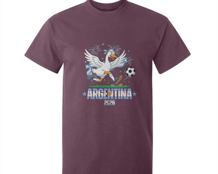 Funny Argentina Soccer Goose T-Shirt For Kid Football Fan Graphic