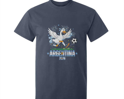 Funny Argentina Soccer Goose T-Shirt For Kid Football Fan Graphic