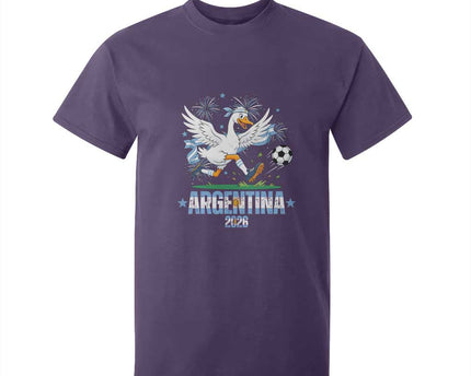 Funny Argentina Soccer Goose T-Shirt For Kid Football Fan Graphic