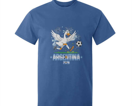 Funny Argentina Soccer Goose T-Shirt For Kid Football Fan Graphic
