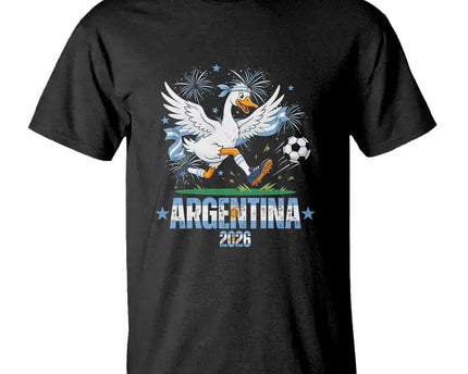 Funny Argentina Soccer Goose T-Shirt Football Fan Graphic