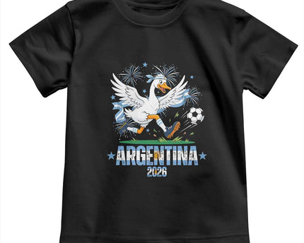 Funny Argentina Soccer Goose Toddler T-Shirt Football Fan Graphic