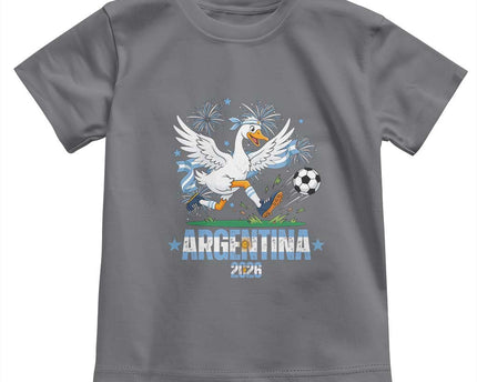 Funny Argentina Soccer Goose Toddler T-Shirt Football Fan Graphic