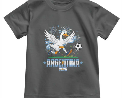 Funny Argentina Soccer Goose Toddler T-Shirt Football Fan Graphic