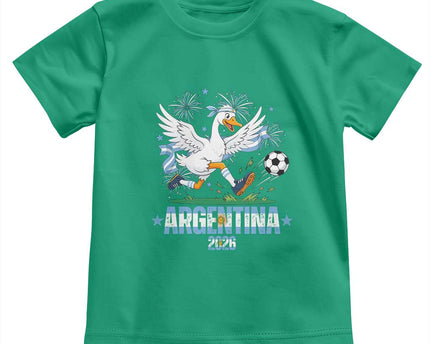 Funny Argentina Soccer Goose Toddler T-Shirt Football Fan Graphic