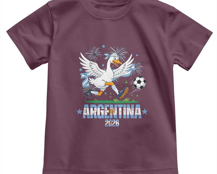 Funny Argentina Soccer Goose Toddler T-Shirt Football Fan Graphic