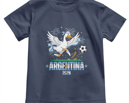 Funny Argentina Soccer Goose Toddler T-Shirt Football Fan Graphic
