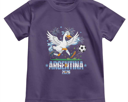 Funny Argentina Soccer Goose Toddler T-Shirt Football Fan Graphic