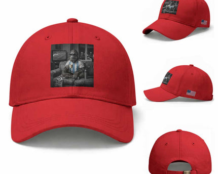 Funny Bigfoot Watching Soccer Baseball Cap Argentina Futbol Fan