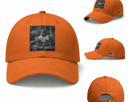 Funny Bigfoot Watching Soccer Baseball Cap Argentina Futbol Fan