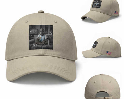 Funny Bigfoot Watching Soccer Baseball Cap Argentina Futbol Fan