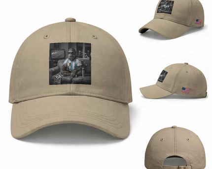Funny Bigfoot Watching Soccer Baseball Cap Argentina Futbol Fan