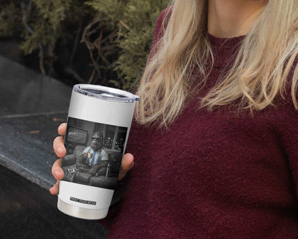 Funny Bigfoot Watching Soccer Tumbler Cup Argentina Futbol Fan