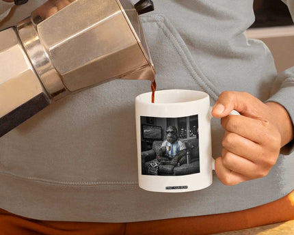 Funny Bigfoot Watching Soccer Coffee Mug Argentina Futbol Fan