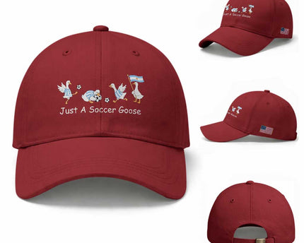 Funny Just A Soccer Goose Baseball Cap Argentina Soccer Lover
