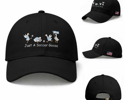 Funny Just A Soccer Goose Baseball Cap Argentina Soccer Lover