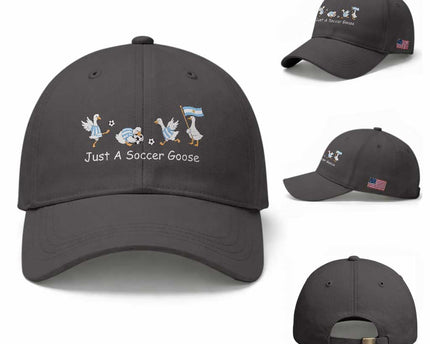 Funny Just A Soccer Goose Baseball Cap Argentina Soccer Lover
