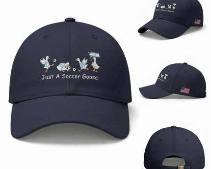 Funny Just A Soccer Goose Baseball Cap Argentina Soccer Lover