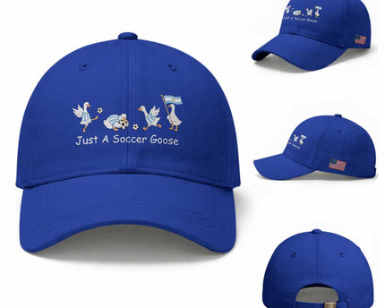 Funny Just A Soccer Goose Baseball Cap Argentina Soccer Lover
