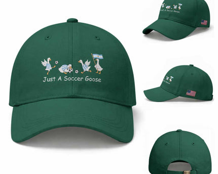 Funny Just A Soccer Goose Baseball Cap Argentina Soccer Lover
