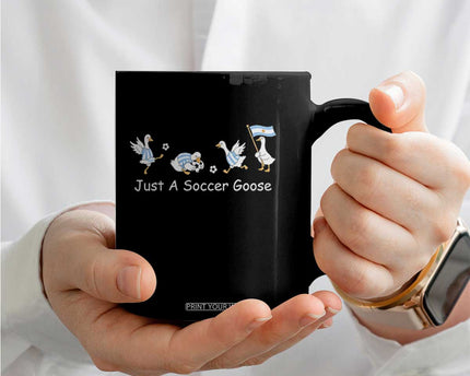 Funny Just A Soccer Goose Coffee Mug Argentina Soccer Lover