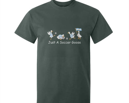 Funny Just A Soccer Goose T-Shirt For Kid Argentina Soccer Lover