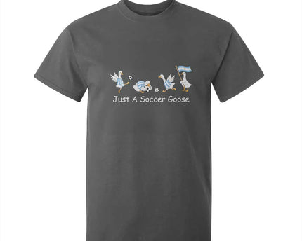 Funny Just A Soccer Goose T-Shirt For Kid Argentina Soccer Lover