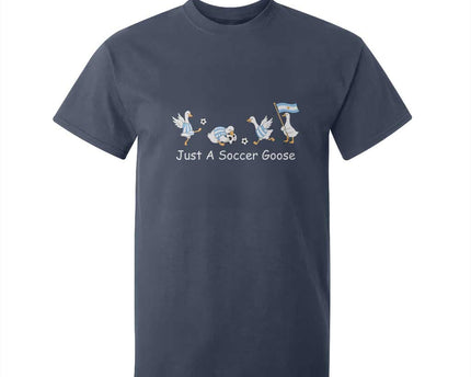 Funny Just A Soccer Goose T-Shirt For Kid Argentina Soccer Lover