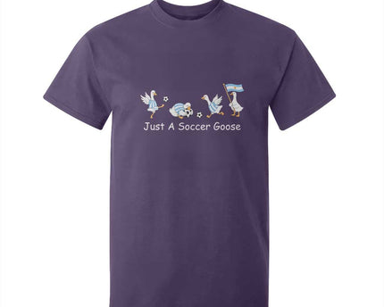 Funny Just A Soccer Goose T-Shirt For Kid Argentina Soccer Lover