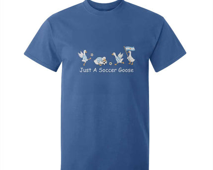 Funny Just A Soccer Goose T-Shirt For Kid Argentina Soccer Lover