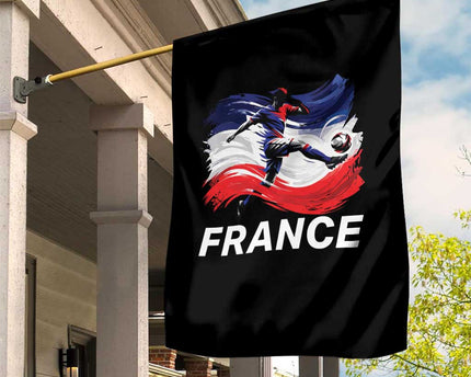 France Soccer Football Fan French Flag Garden Flag
