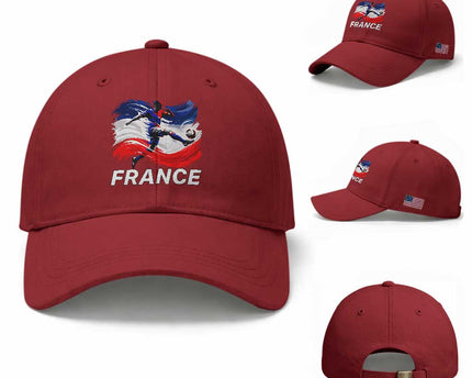 France Soccer Football Fan French Flag Baseball Cap