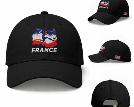 France Soccer Football Fan French Flag Baseball Cap